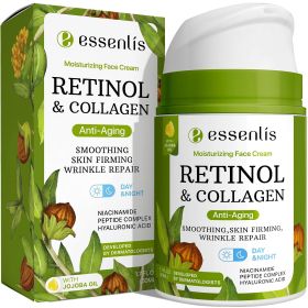 Retinol Cream for Face Anti Aging Face Moisturizer Day & Night Anti Wrinkle Cream for Women & Men Face Cream with Collagen Hyaluronic Acid Vitami
