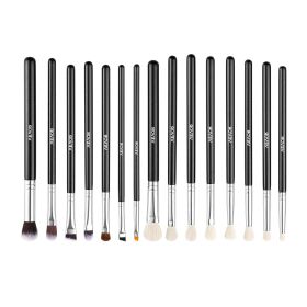 VEVOR 15-Piece Makeup Brush Set for Foundation Blending Eyeshadow, Professional Vegan Brushes with Soft Synthetic Bristles