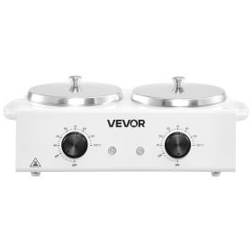 VEVOR Double Wax Warmer, 1200ML Professional Dual Wax Warmer for Hair Removal