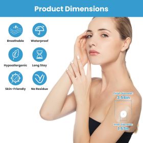 100Pcs Sensor Covers for Libre Waterproof Sweatproof Strong Stick Transparent Invisible Adhesive Patches No Glue Hole On The Center Long Lasting