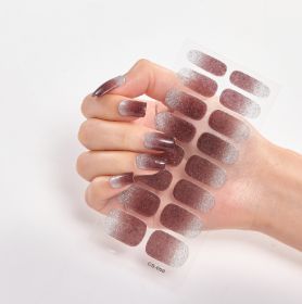 Pure Color 16 Nail Stickers (Option: CS050-1PC)