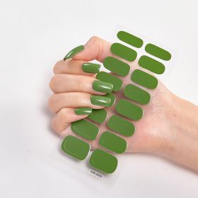 Pure Color 16 Nail Stickers (Option: CS0024-3PCS)