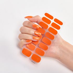 Pure Color 16 Nail Stickers (Option: CS0022-3PCS)