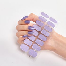 Pure Color 16 Nail Stickers (Option: CS0023-3PCS)