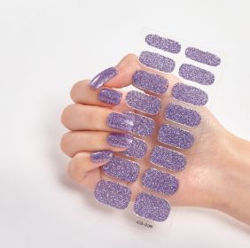 Pure Color 16 Nail Stickers (Option: CS036-1PC)