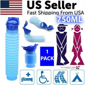 Male Female Portable Urinal Travel Camping Car Toilet Pee Bottle Emergency Kit (Pack: 1 Pack)